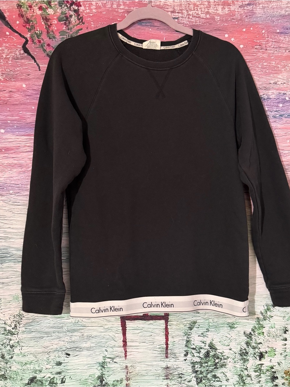Calvin Klein Men’s Black Crewneck Sweatshirt